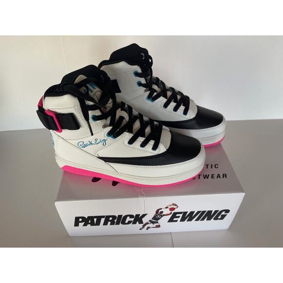 Patrick Ewing 33 Orion Strap White/Neon Womens Size 9 New In Box - Picture 1 of 13